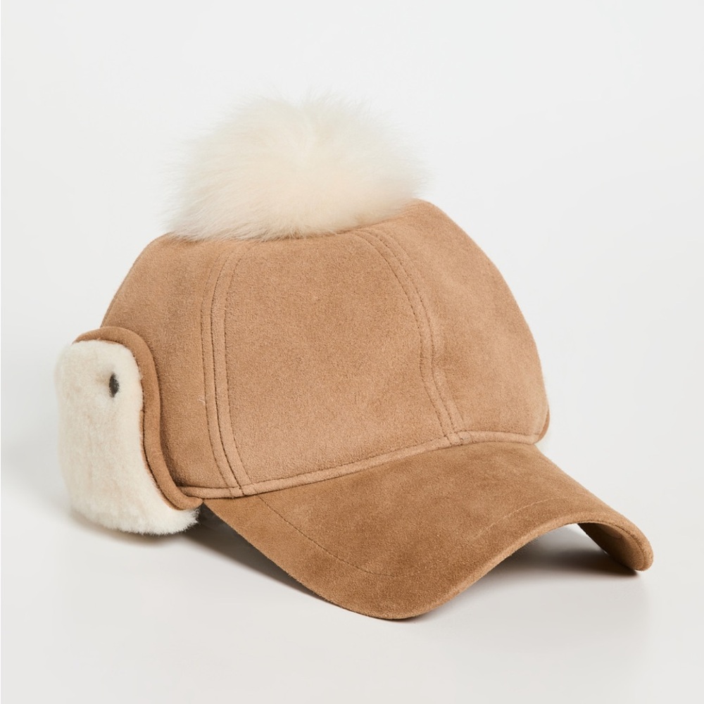 UGG Leather and Sheepskin Trapper hat